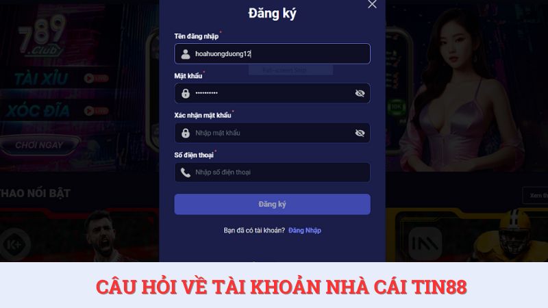Câu hỏi thường gặp liên quan tới vấn đề tài khoản của nhà cái.
